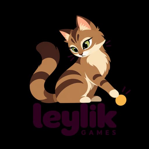 Original Leylik Games logo with the cat mascot